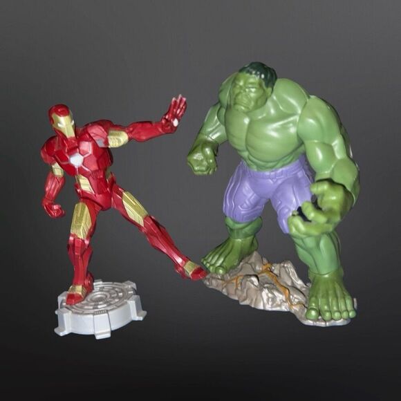 Incedible Hulk 6” & Iron Man 5” Playmation Marvel Hasbro Action Figures B4 - Picture 9 of 10